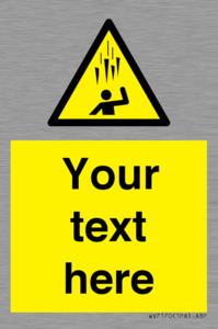 Custom Falling Ice sign